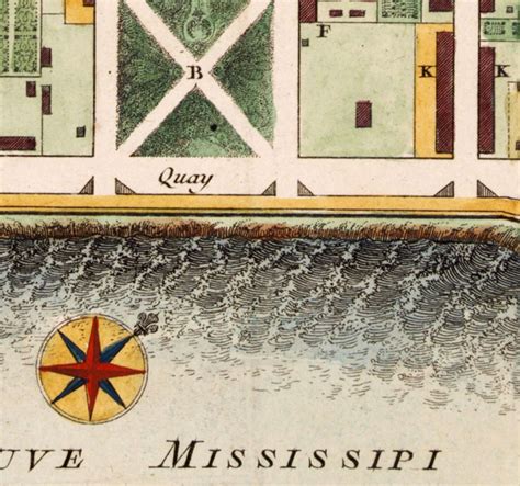 Old Map Of New Orleans 1764 Vintage Maps And Prints