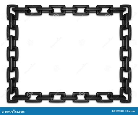 Black Chain Frame Royalty Free Stock Photography Image 29653327