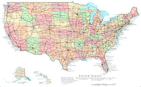Us Map With Cities Map Usa States Cities Mileage Maps Us States And