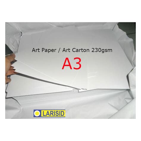 Jual Art Carton A3 230 Gsm Paper Kertas Shopee Indonesia