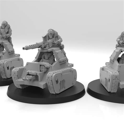 Resin Miniature Dnd Lunar Auxilia Brigand Tank By Thatevilone Vehicle