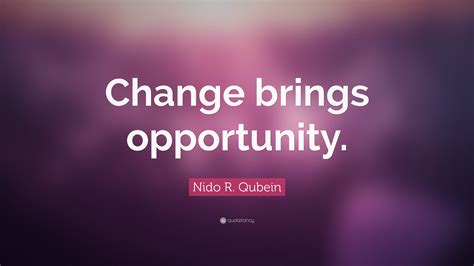 Nido R Qubein Quote Change Brings Opportunity 18 Wallpapers