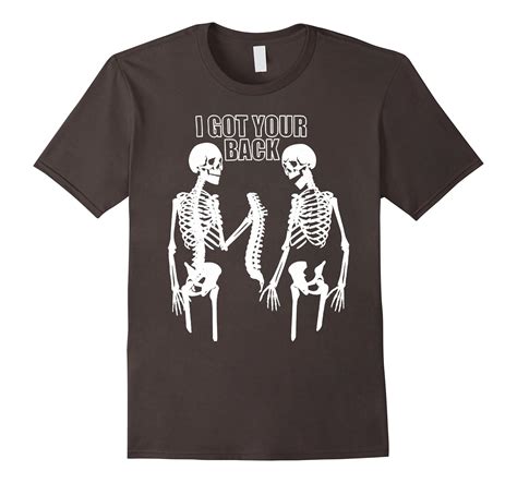 i got your back halloween funny humorous skeleton t shirt