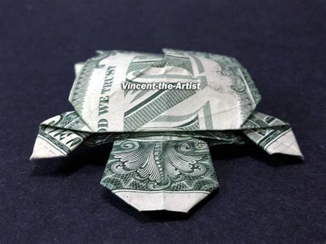 Turtle Money Origami Dollar Bill Animal Reptile Cash Sculptors Etsy