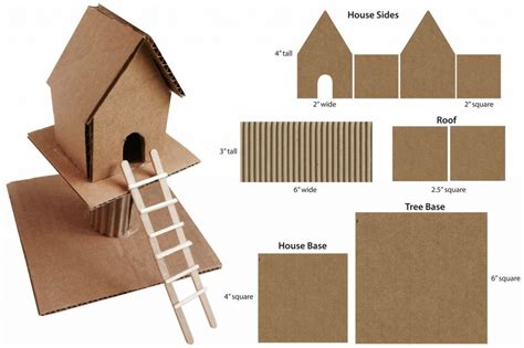 Diy Cardboard House Craft