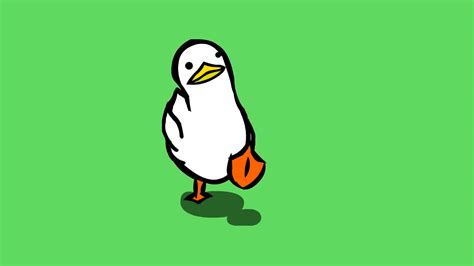 Funny Walking Duck Animated Wallpaper