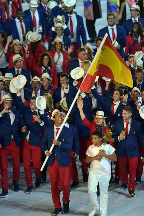 Representing Spain At The Olympics In Rio August 2016 Opening Ceremony