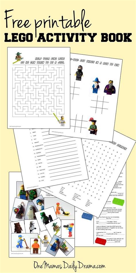 Printable Lego Activity Book With Puzzles Lego Activities Lego