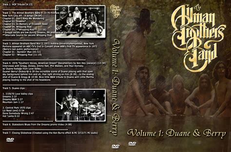 Dvd Concert Th Power By Deer 5001 Allman Brothers Band Vol 1 Duane And Berry