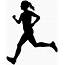 Runner Girl Silhouette At GetDrawings  Free Download