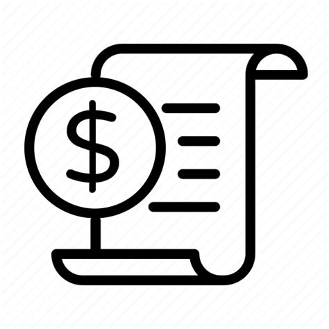 Bank Document Dollar Money Paper Statement Icon Download On