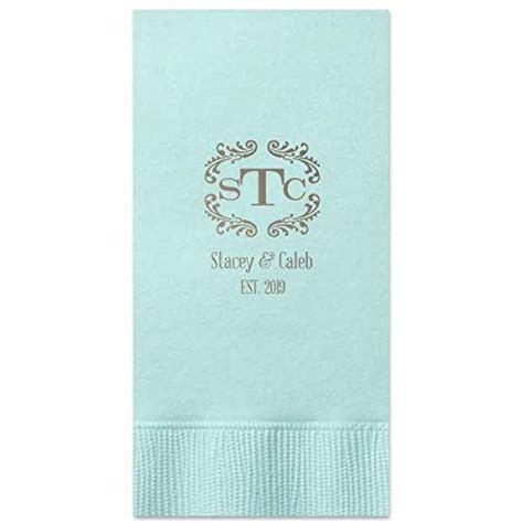 Face towel stock lot personalized custom design wedding gift souvenir for guests face towel. Amazon.com: Custom Wedding Guest Towels for Cocktails ...