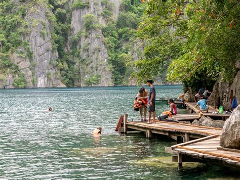 People Who Enjoy Kayaking On Coron Island Palawan Philippines Nov 16