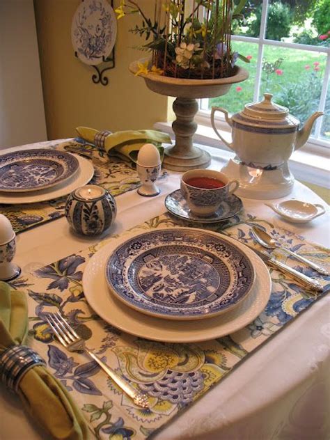 By linon home decor (13) $ 466 49 /carton $ 583.11. Breakfast table setting with Blue Willow | Breakfast table ...