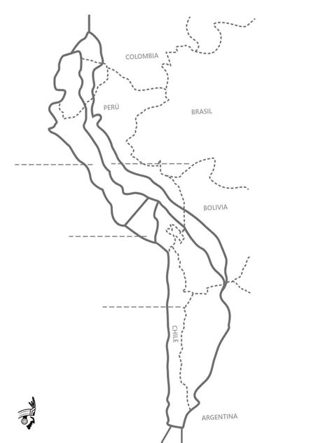 Mapa Del Tahuantinsuyo Mapas Mapa Para Colorear Mapa