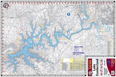 Lake Cumberland Fishing Map 803 Keith Map Service Inc