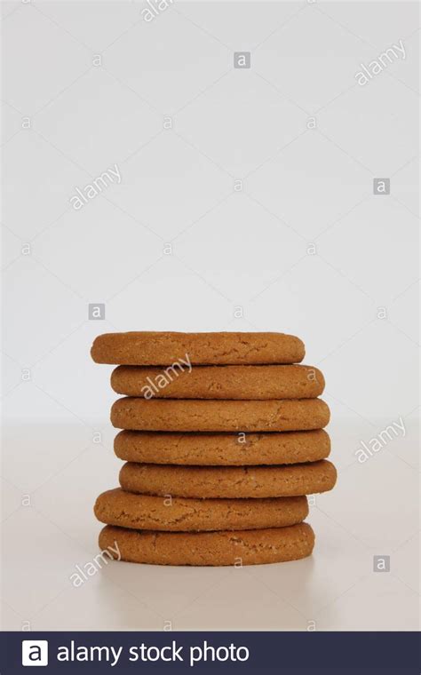 Mcvities Ginger Nuts Stack Of Biscuits In A Pile Isolated On White