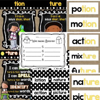 Our free and printable beginning sounds worksheets will come in handy when you start teaching your. Spelling & Word Work: "tion" & "ture" - Week 32 by First ...
