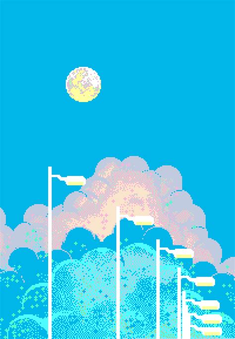 Pixel Sky  By Joojaebum Find And Share On Giphy