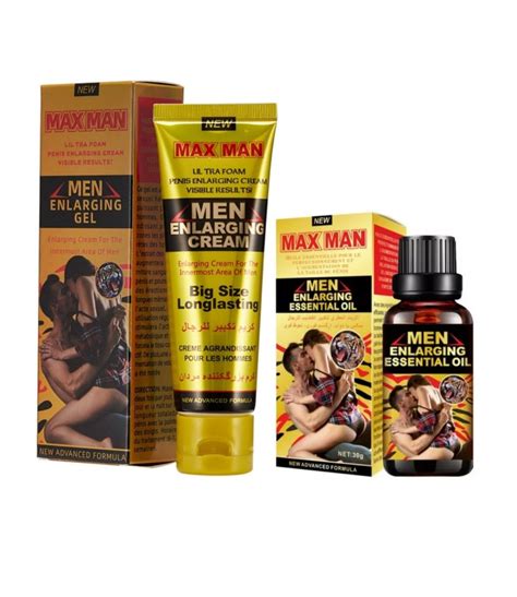 Original Men Enlargement Cream And Essential Oil For Extra Pleasure