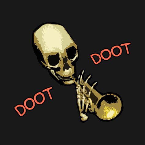 Skeleton Playing Trumpet 3d Skeleton Playing A Trumpet On A White