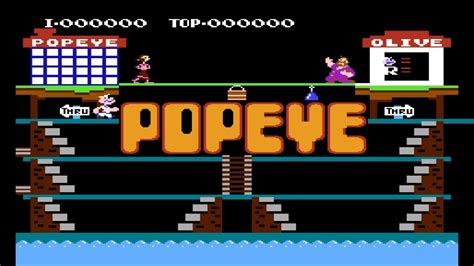 Popeye Nes Nintendo Famicom Tas Gameplay Retro Games 1982 Youtube
