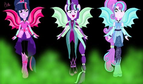 Mlp New Dazzlings Welcome To The Show By Vellyglirraliayt On