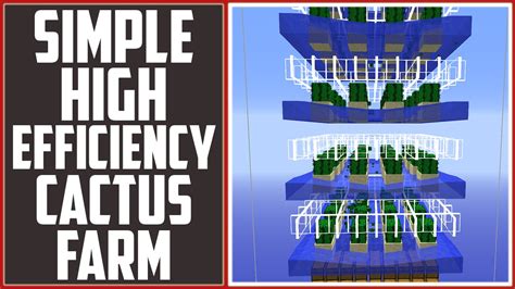 Don't forget to like, subscribe, and comment down below! Cactus Farming Is Worth It! - Simple Efficient Cactus Farm ...