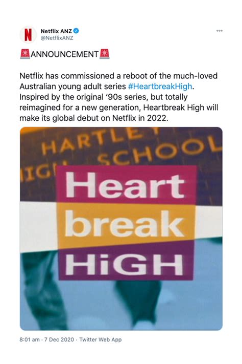 Heartbreak High Reboot Everything To Know About The Netflix Original