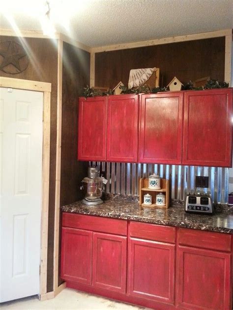 Don't want to make a costly mistake. Red glazed cabinets pictures don't do justice tin ...