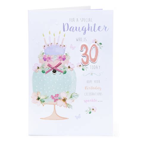 Buy 30th Birthday Card For A Special Daughter For Gbp 129 Card