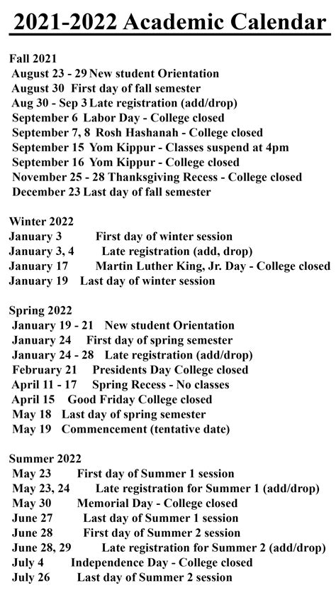 2021 2022 Academic Calendar Nyc School Calendar