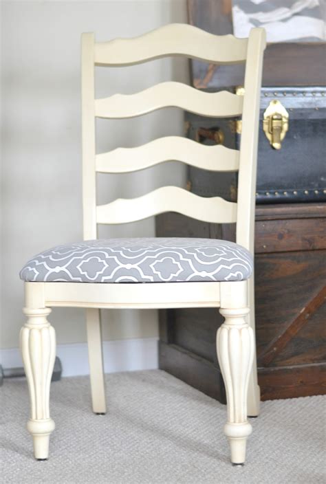 You can remove the old fabric if you'd like or. Down to Earth Style: Recovering Dining Chairs