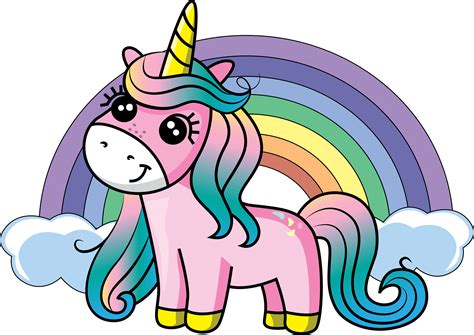 Rainbow Unicorn Clipart 71456 Clip Art Library