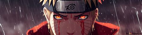 Naruto In The Rainy Background 2k Wallpaper Download