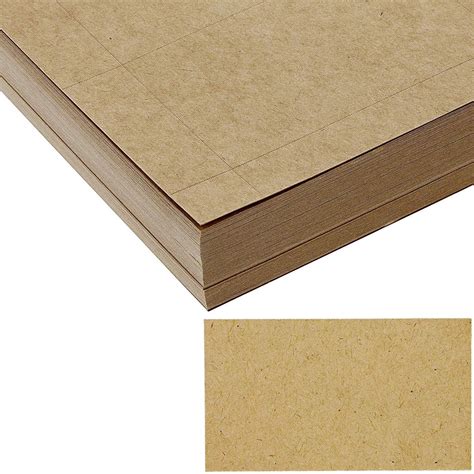 Make your own stationary products and greeting cards; 100 Sheets 1000 Cards Printable Business Card Kraft Brown Paper, Heavyweight Card Stock Blank ...