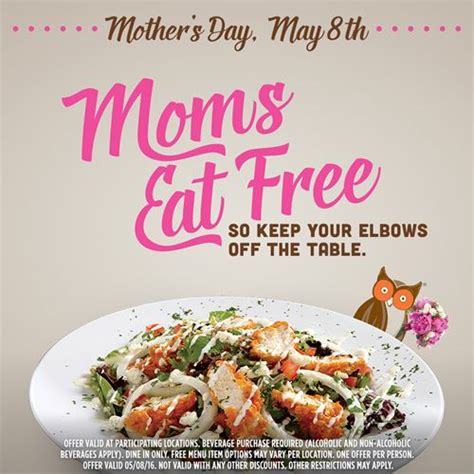 Moms Eat Free At Hooters On Mothers Day Restaurant Magazine