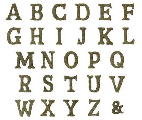 Moss Monogram Letters