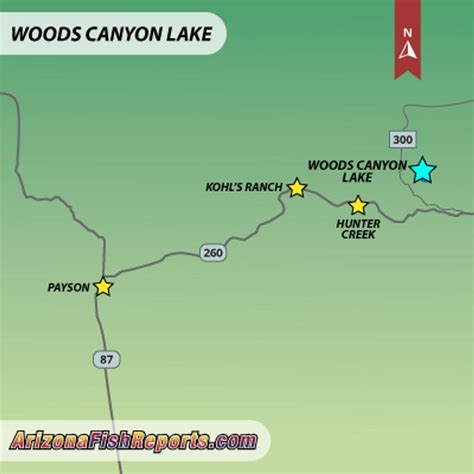 Woods Canyon Lake Fish Reports And Map