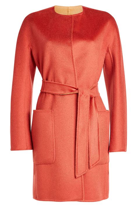 Cashmere Reversible Coat In Red | Reversible coat, Coat ...