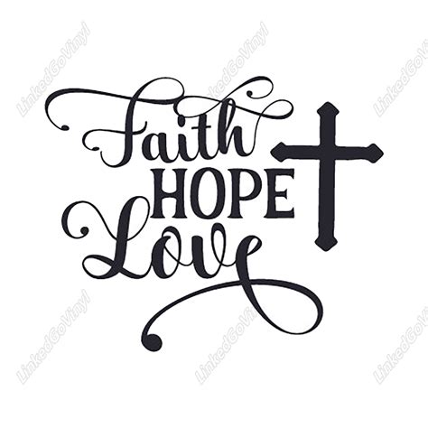 Design Free Faith Hope Love Font Files Linkedgo Vinyl