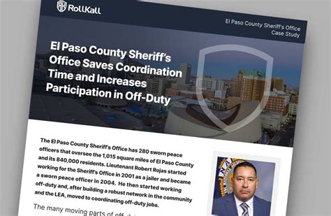 Case Study El Paso County Sheriff S Office