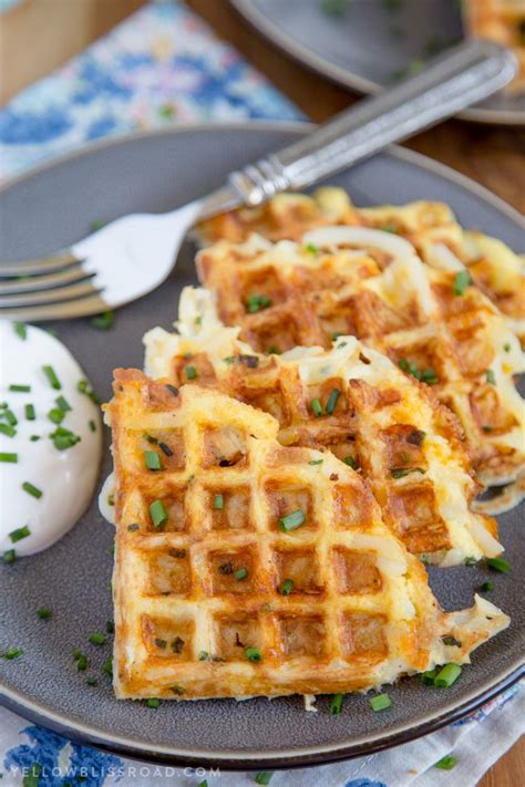 Instructions in a large bowl, stir together potatoes, bacon bits, cheese and beaten eggs until combines. Egg & Cheese Hash Brown Waffles | Easy Breakfast Hack ...