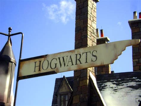 Hogwarts Sign Editorial Stock Image Image Of Famous 25636734