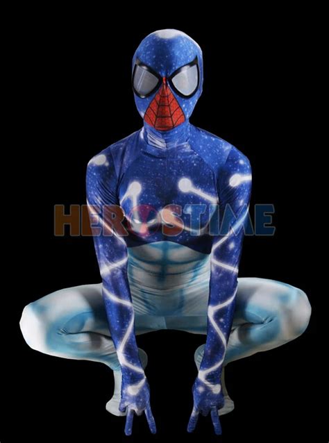 Sn901cosmic Spider Man V2 Costume Spandex Spiderman Cosplay Suit Original Movie Halloween