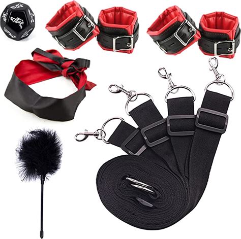 Amazon Com Bed Restraints Sex For Queen And King Bed Bondaged Restraints Set Handcuff Bondaged