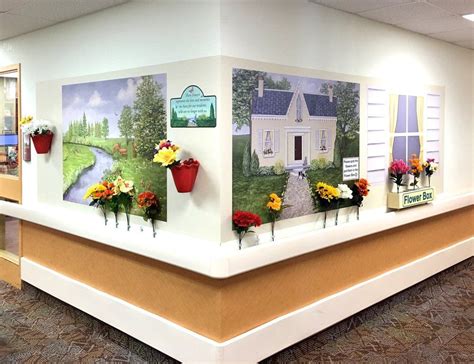 Interactive Flower Mural Dementia Care Homes Nursing Home Activities