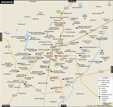 Jodhpur City Map City Map Map Jodhpur