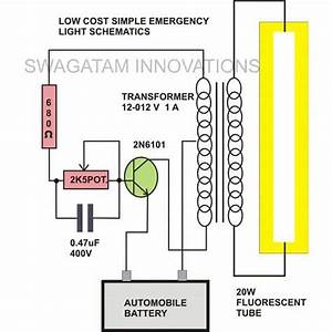 T8 Fluorescent Lamp Emergency Inverter Wiring Diagram