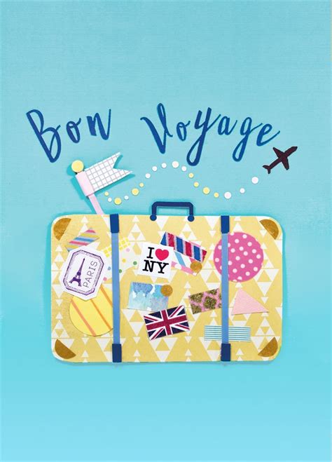 Bon Voyage Bon Voyage Cards Bon Voyage Travel Stickers